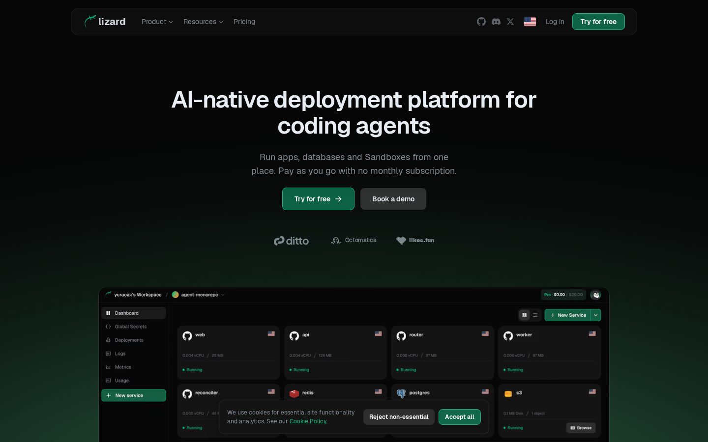 Lizard Homepage