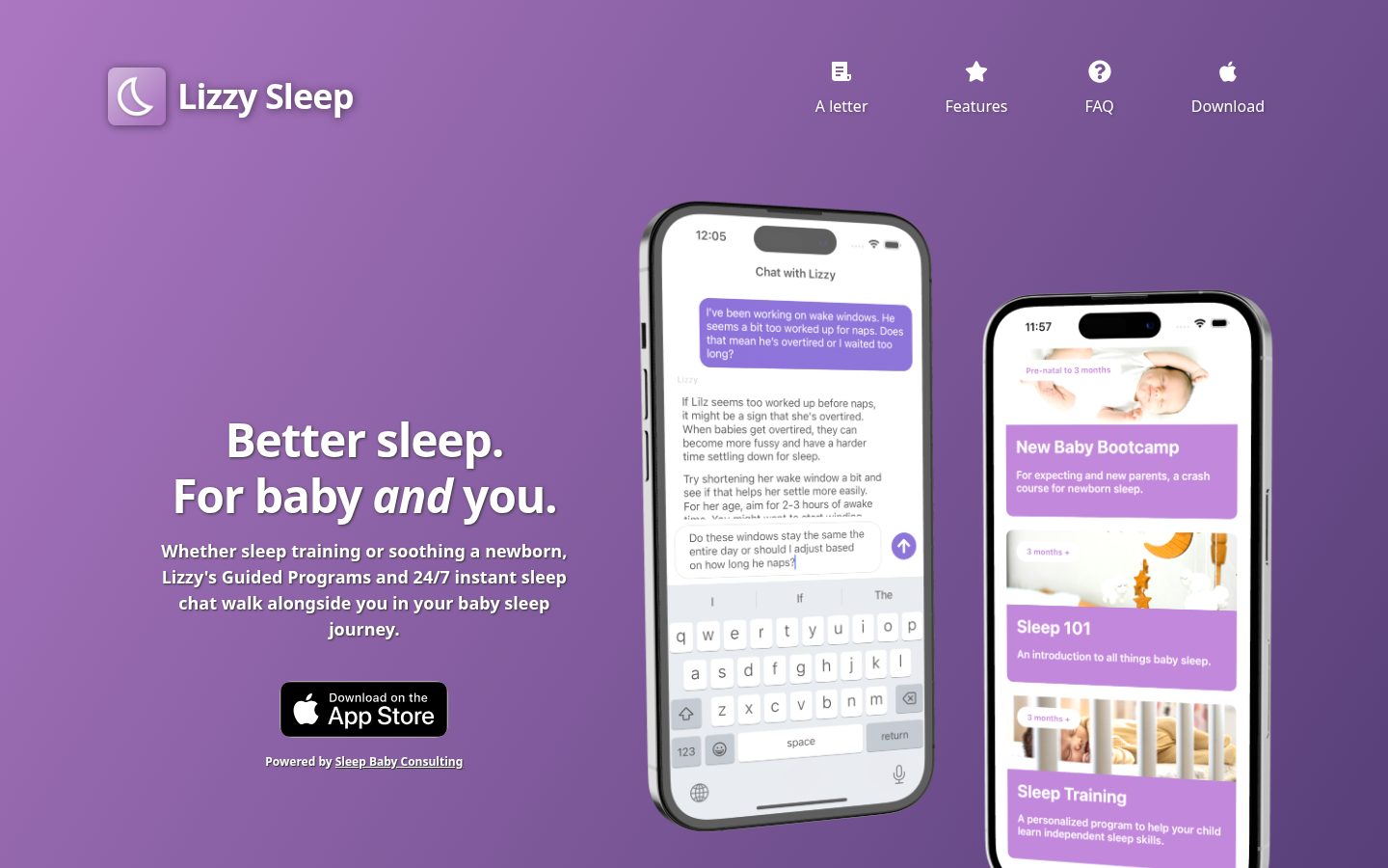 Lizzy Sleep Homepage