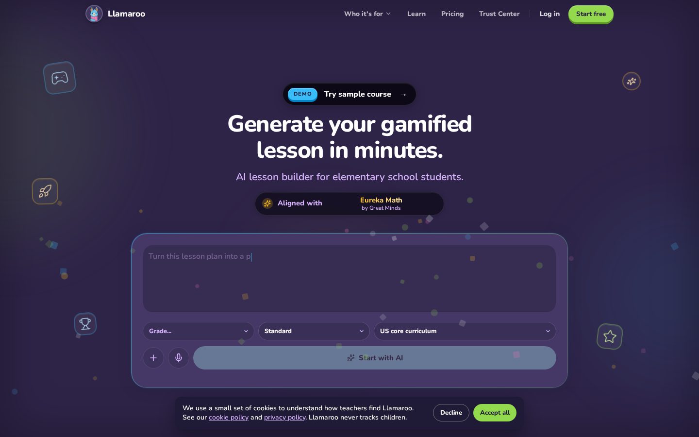Llamaroo Homepage