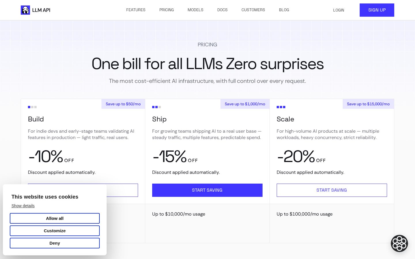 LLM API Pricing