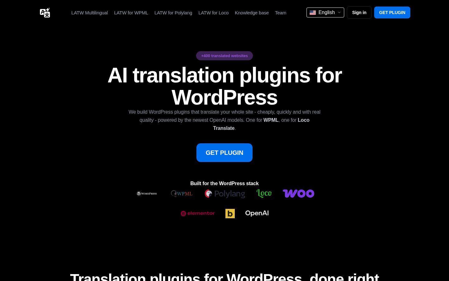 LLM Automatic Translation Homepage