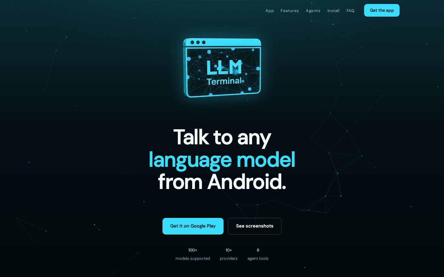 LLMTerminal Homepage