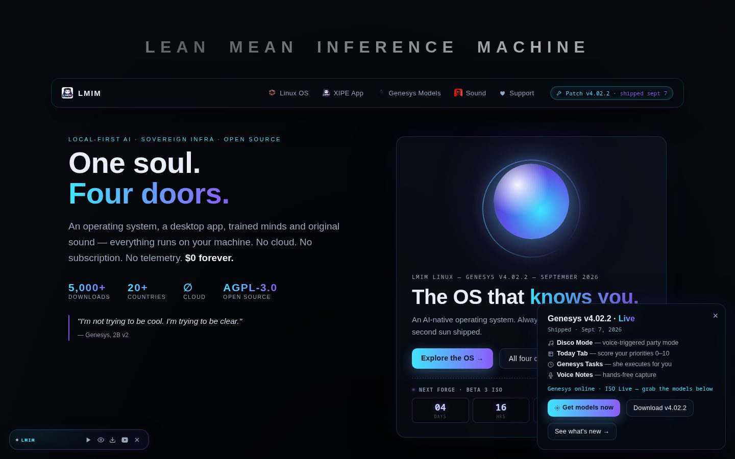 LMIM OS V3.0 "XIPE" Homepage