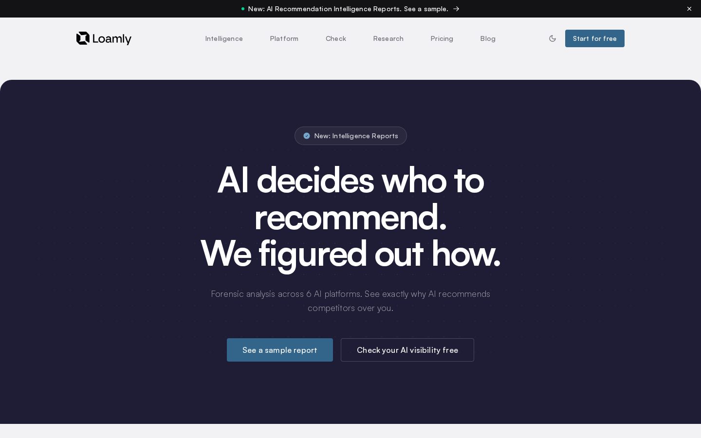 Loamly Homepage