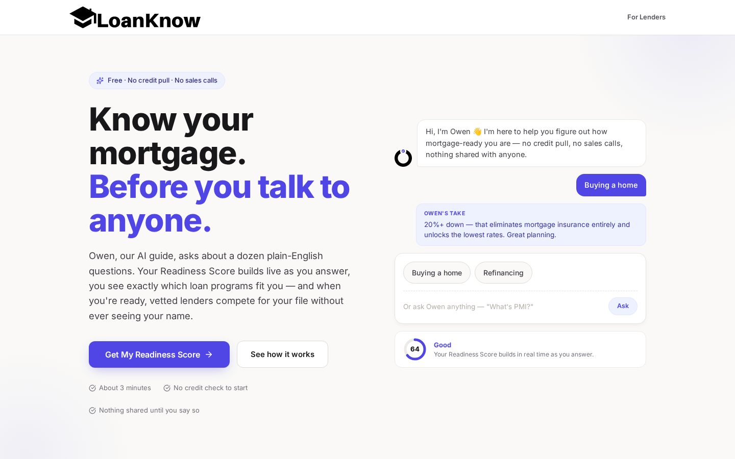 LoanKnow Homepage