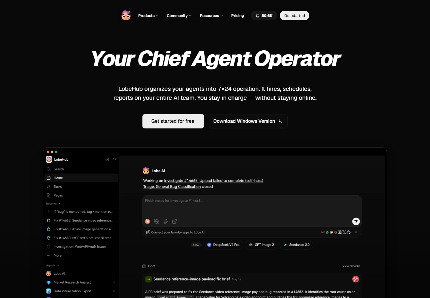 LobeHub homepage