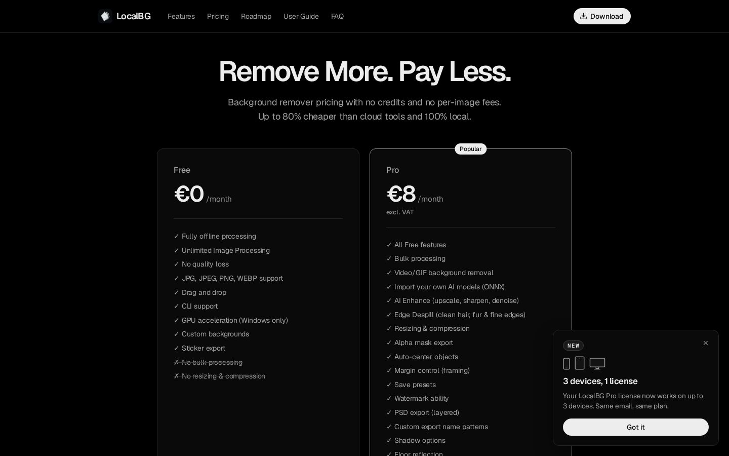 LocalBG Pricing