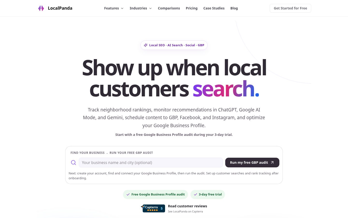 LocalPanda Homepage