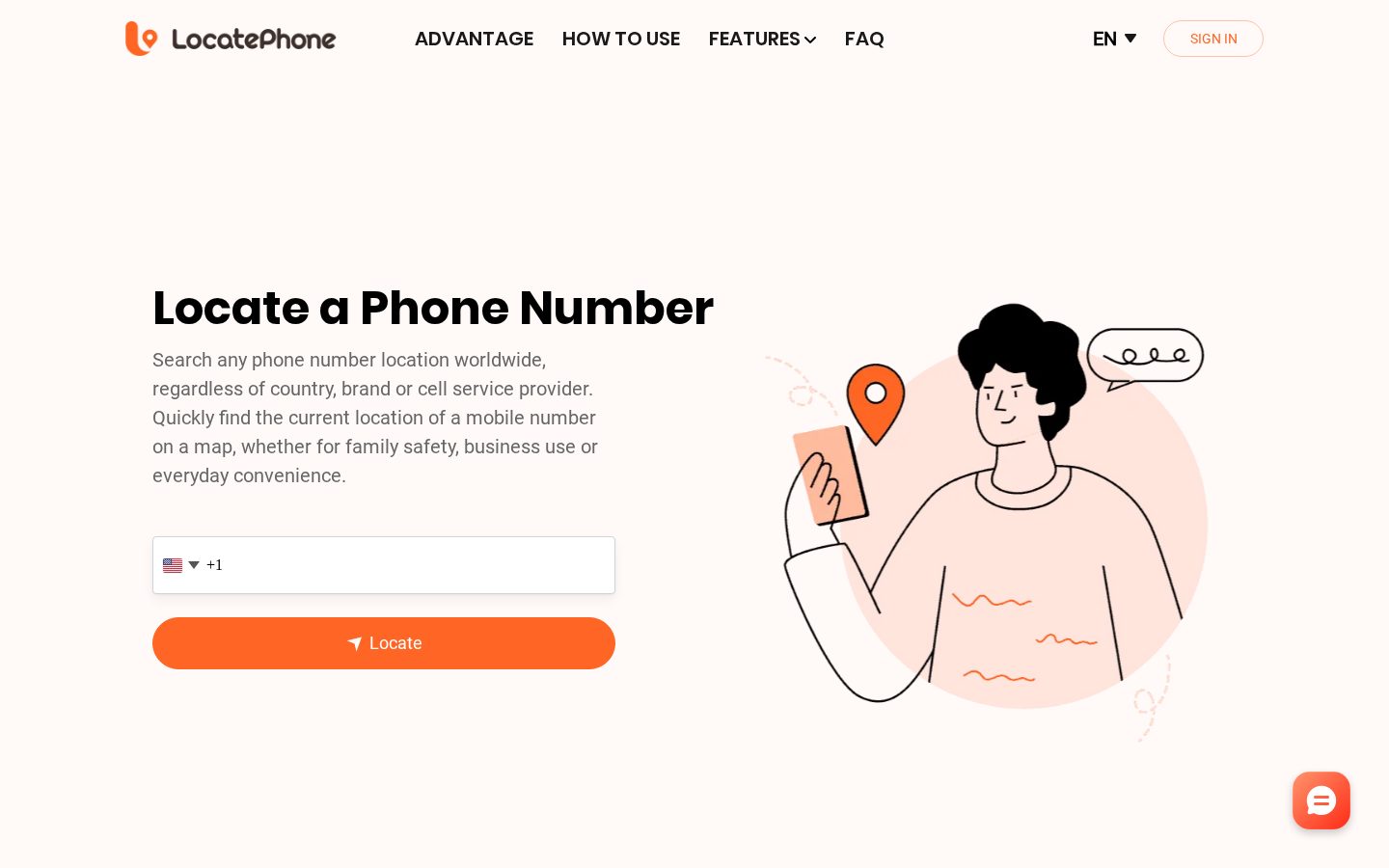 LocatePhone Homepage