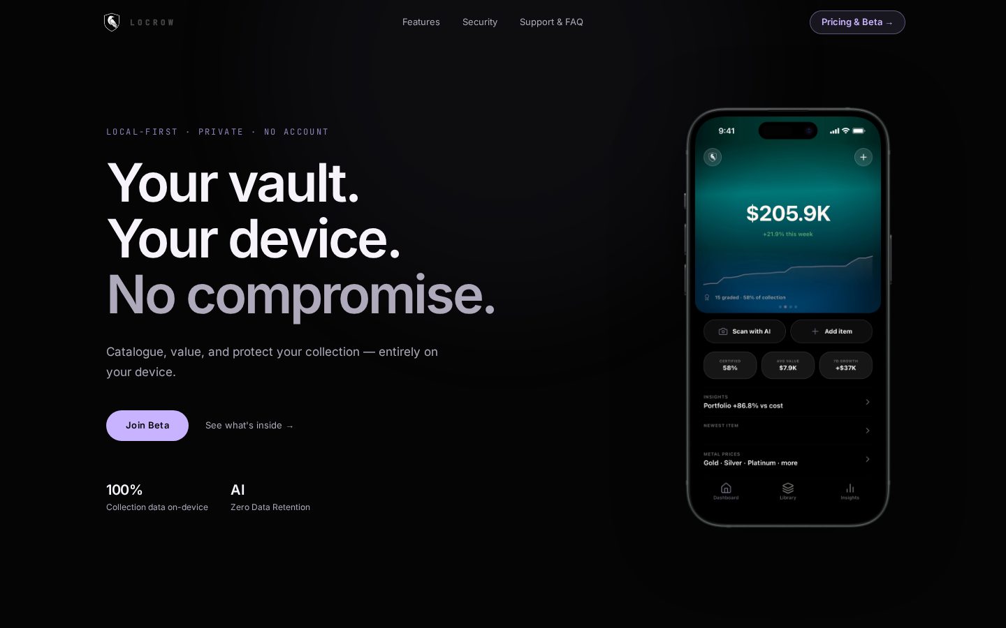 Locrow Homepage