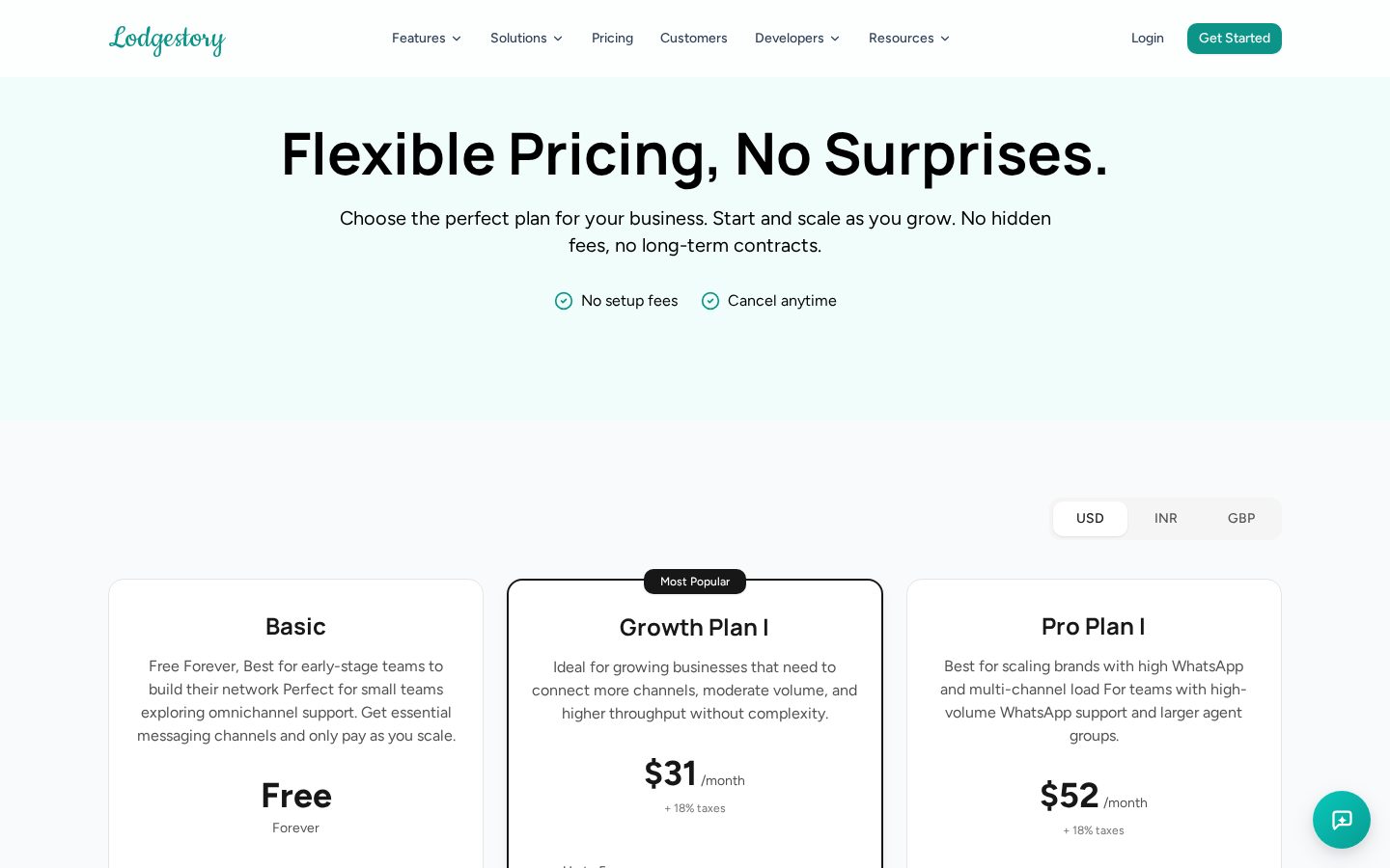 Lodgestory Pricing