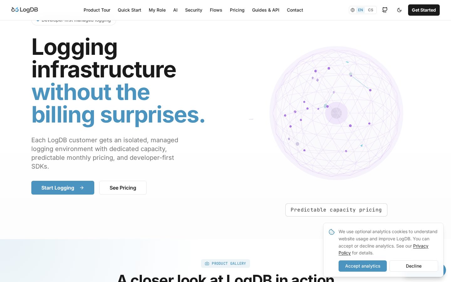 LogDB Homepage