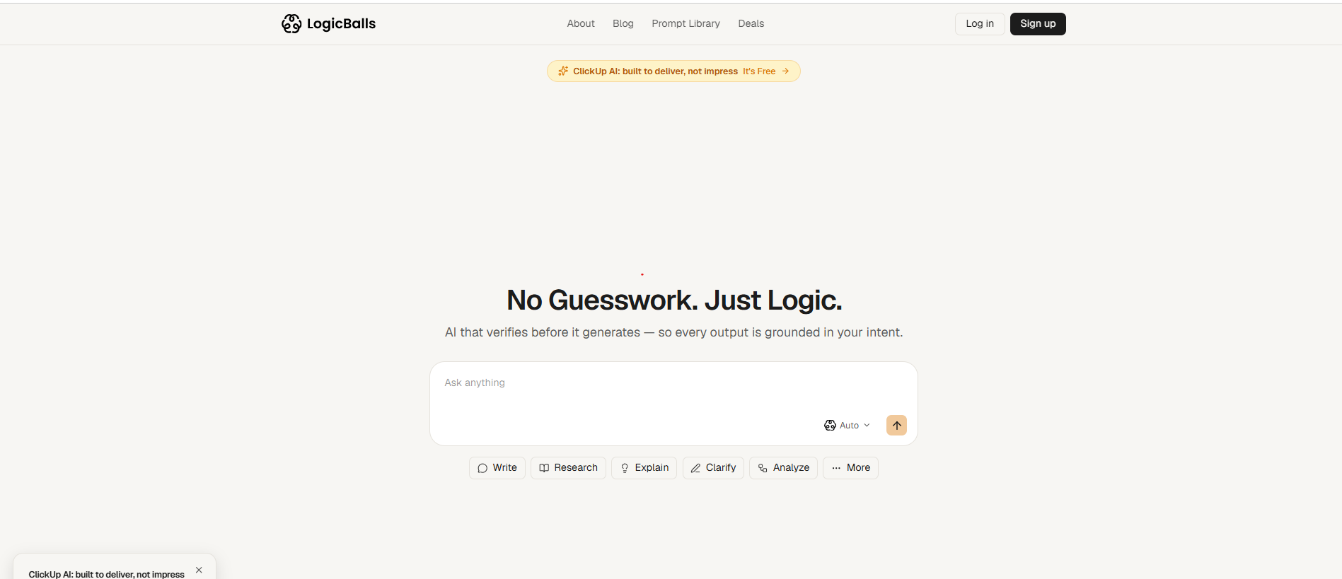 Homepage screenshot