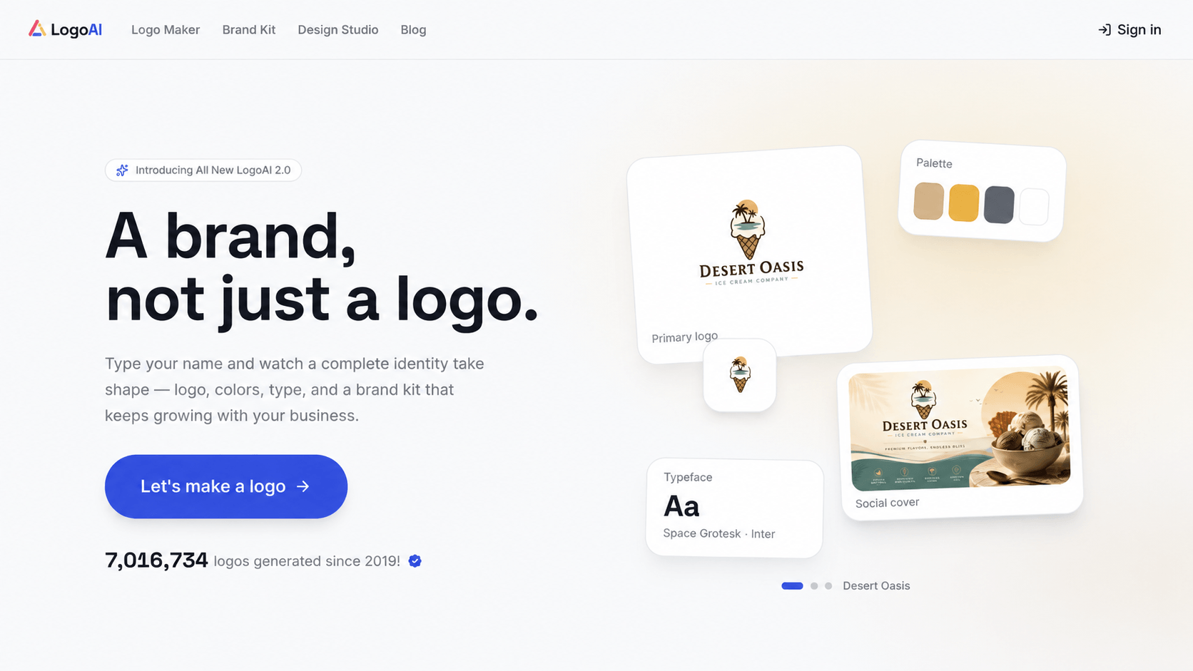 Homepage screenshot