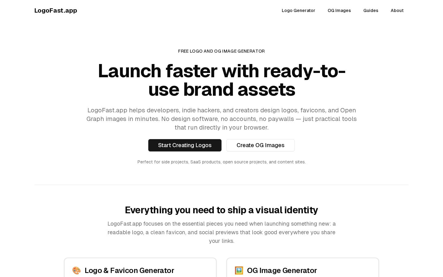 LogoFast Homepage