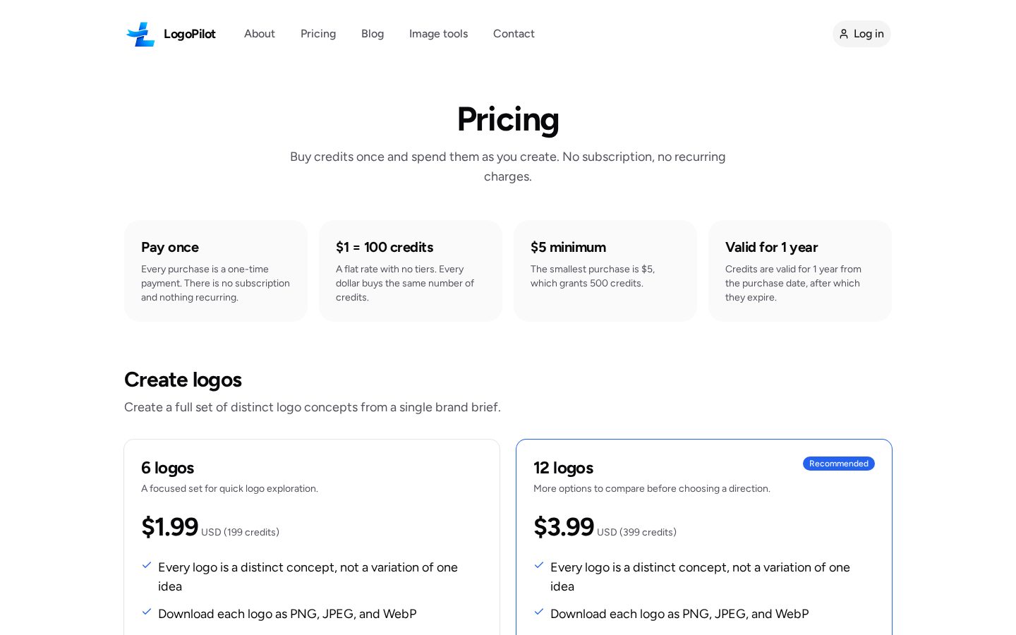 LogoPilot Pricing