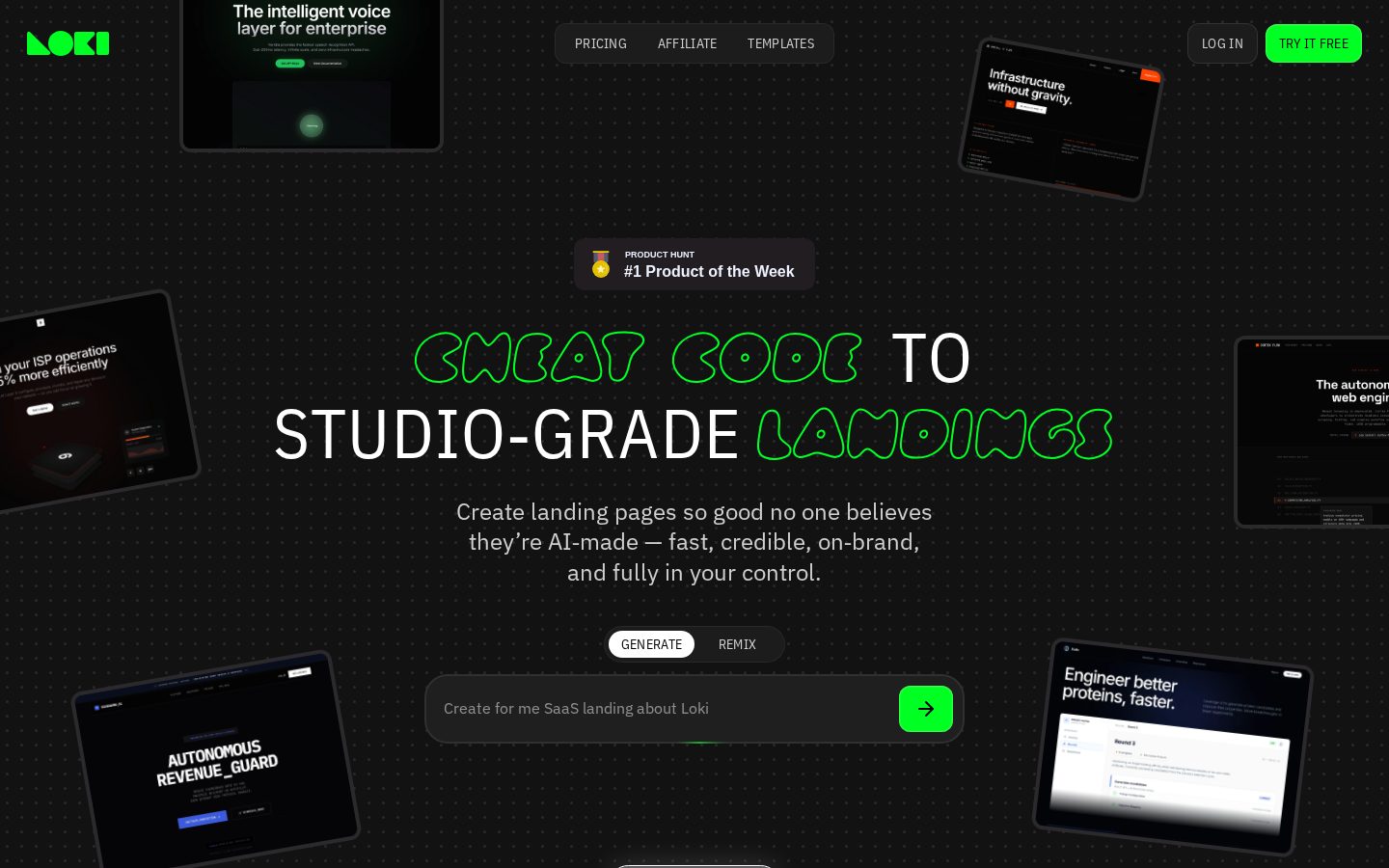 Loki.Build Homepage