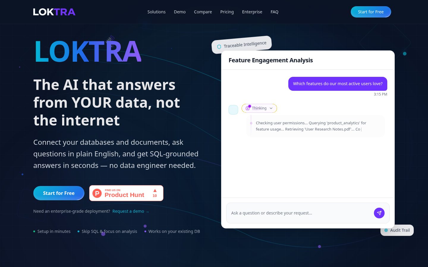 Loktra Homepage