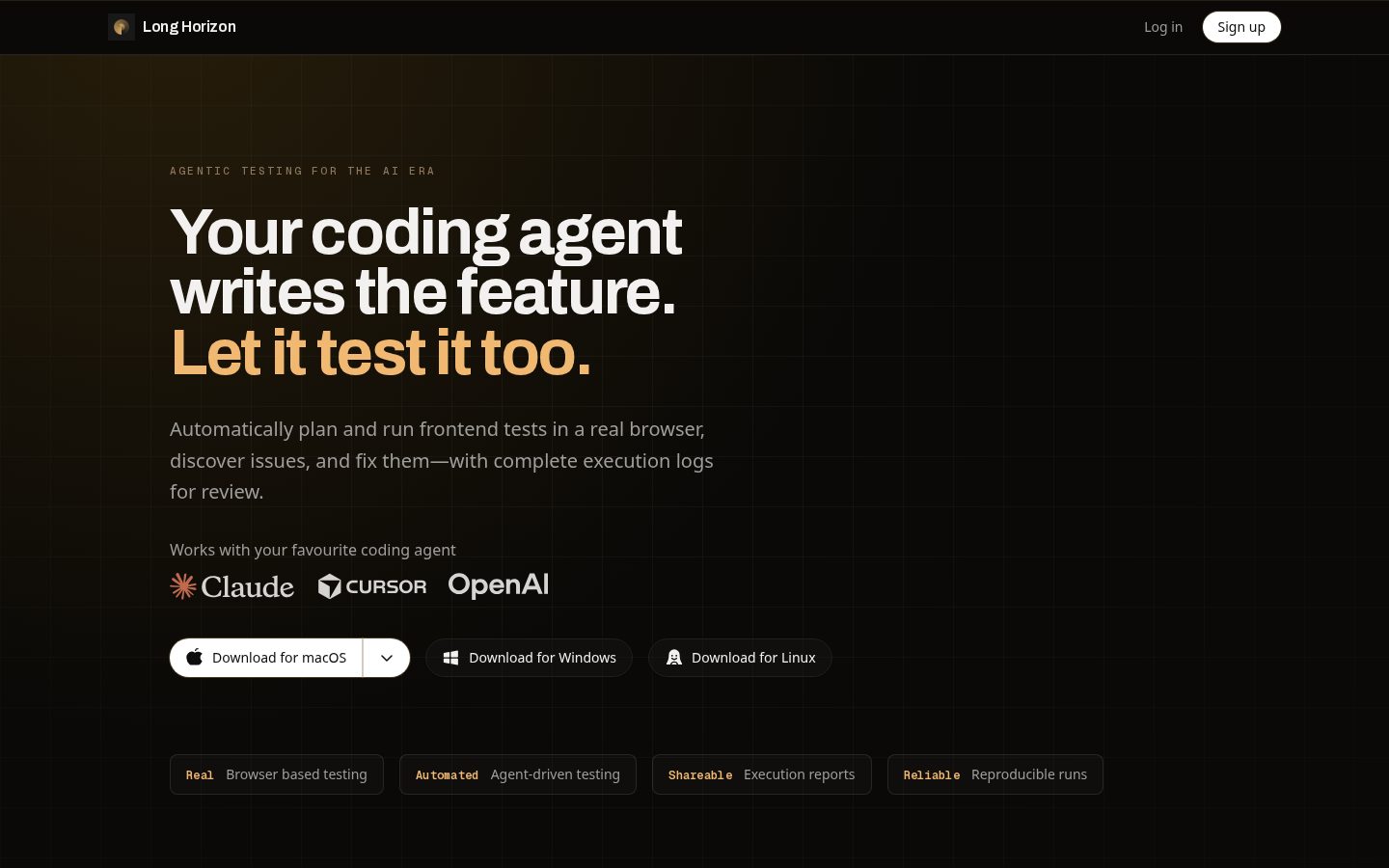 Long Horizon Homepage
