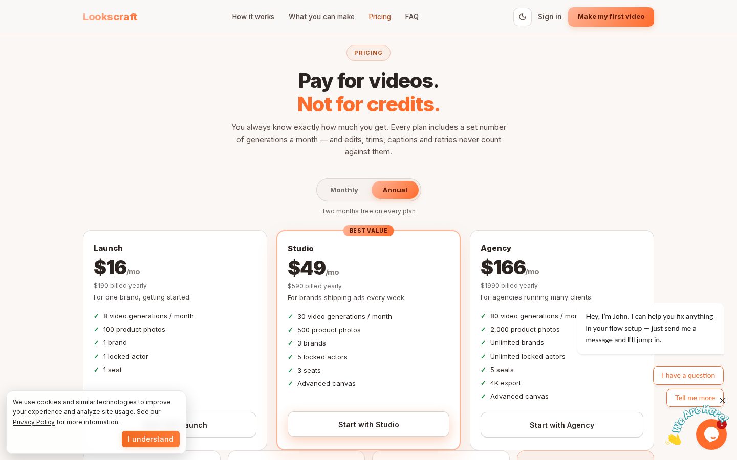 LooksCraft Pricing
