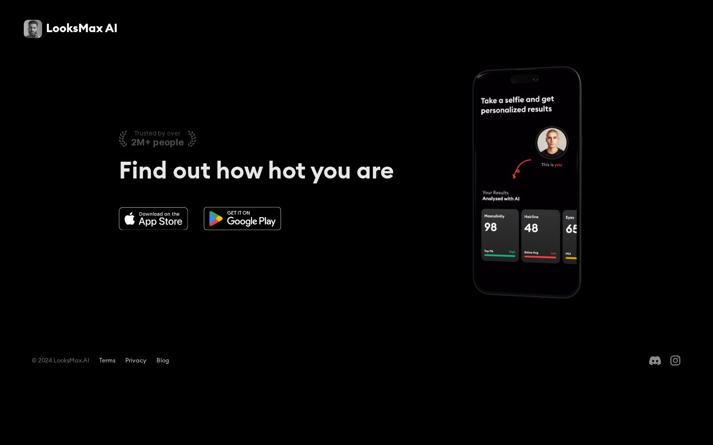 LooksMax AI Homepage