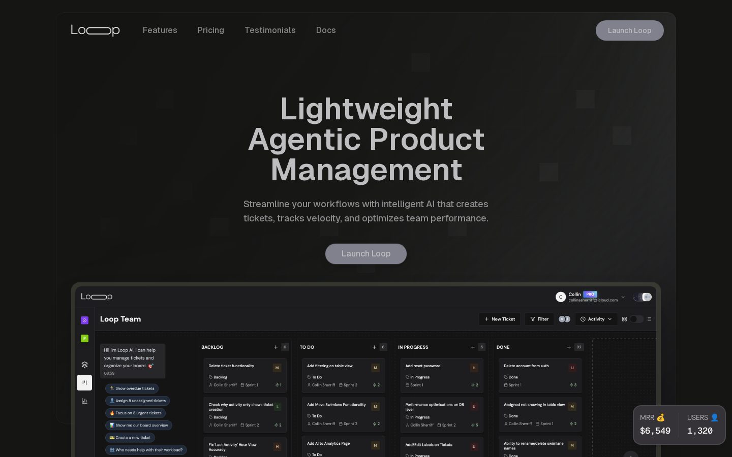 Loop Homepage