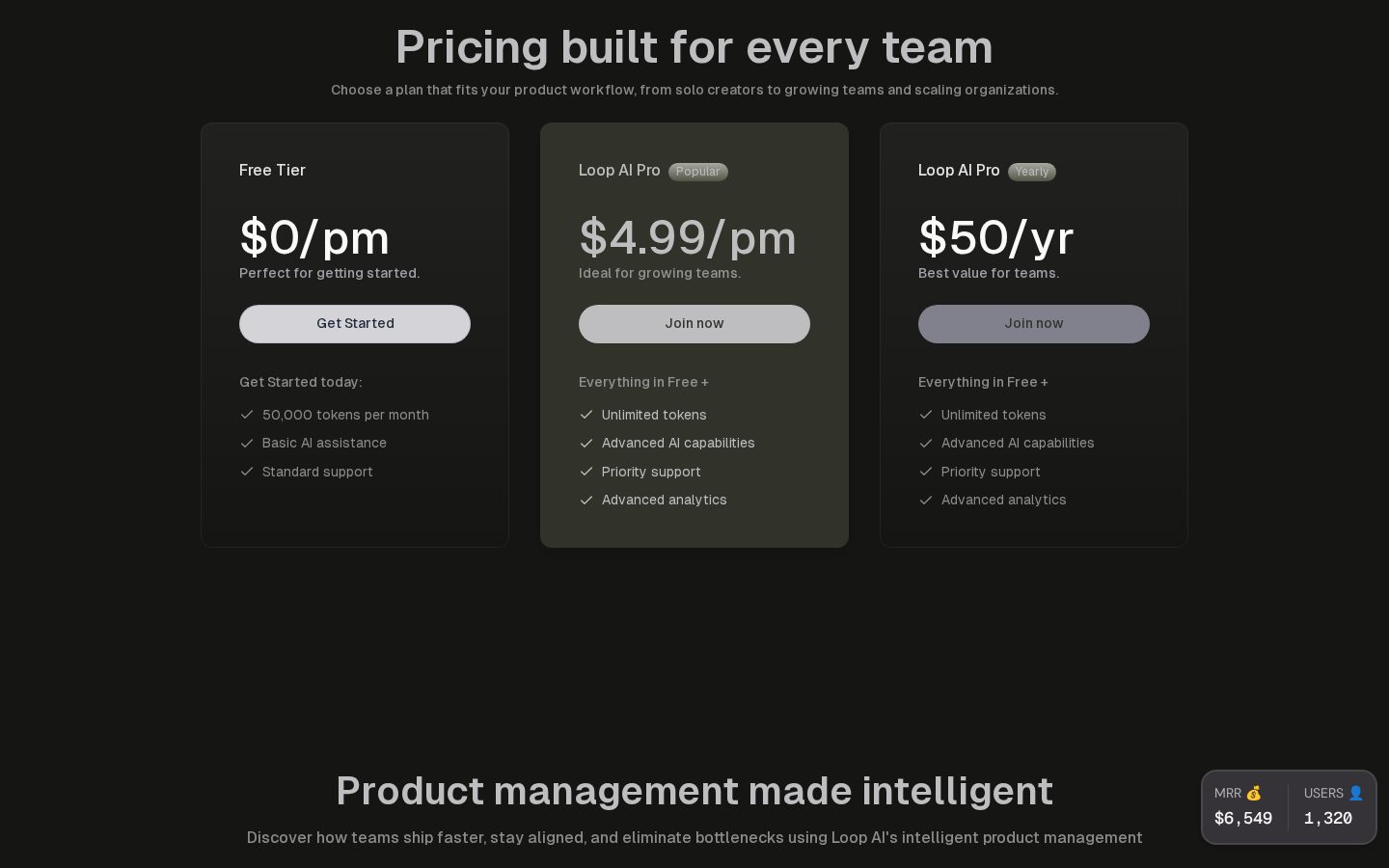 Loop Pricing