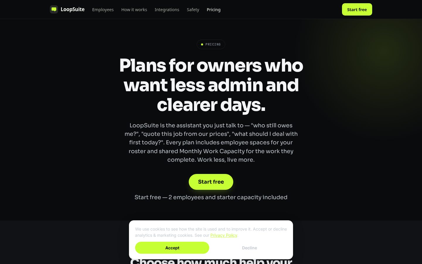 LoopSuite Pricing
