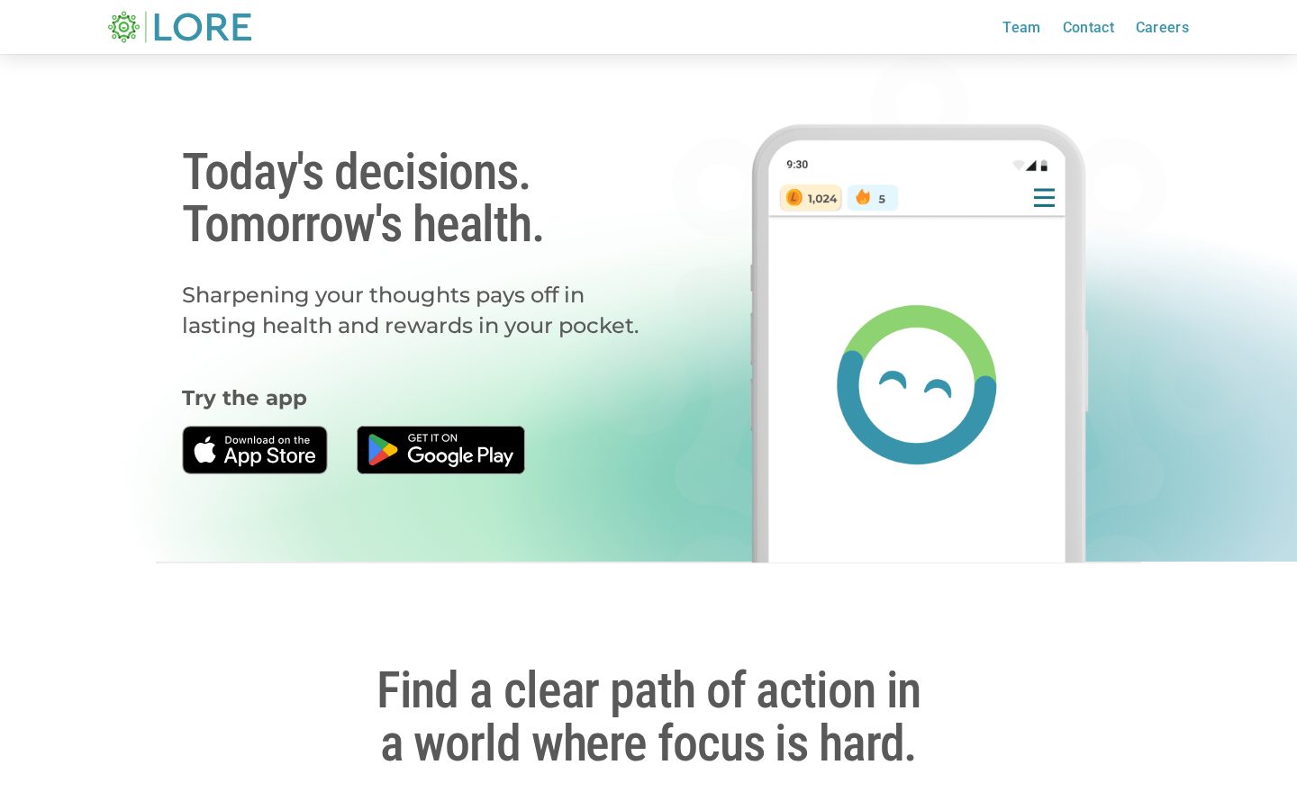Lore Homepage