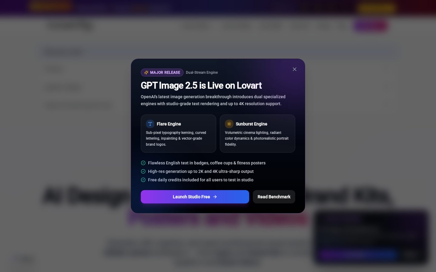 Lovart AI Homepage