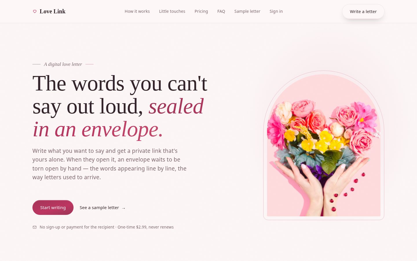 Love Link Homepage