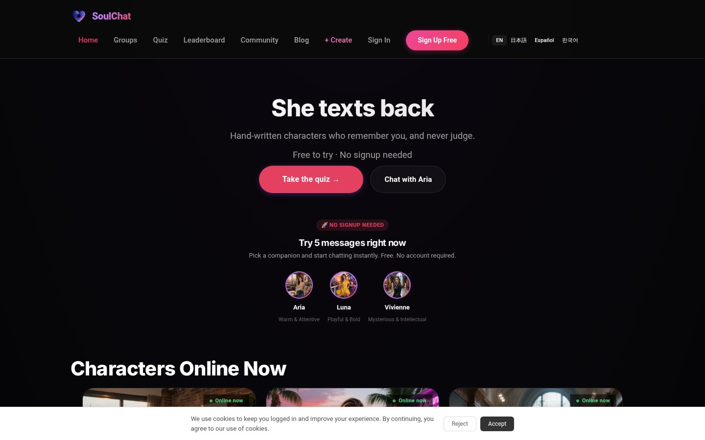 loveaisoul.com Homepage