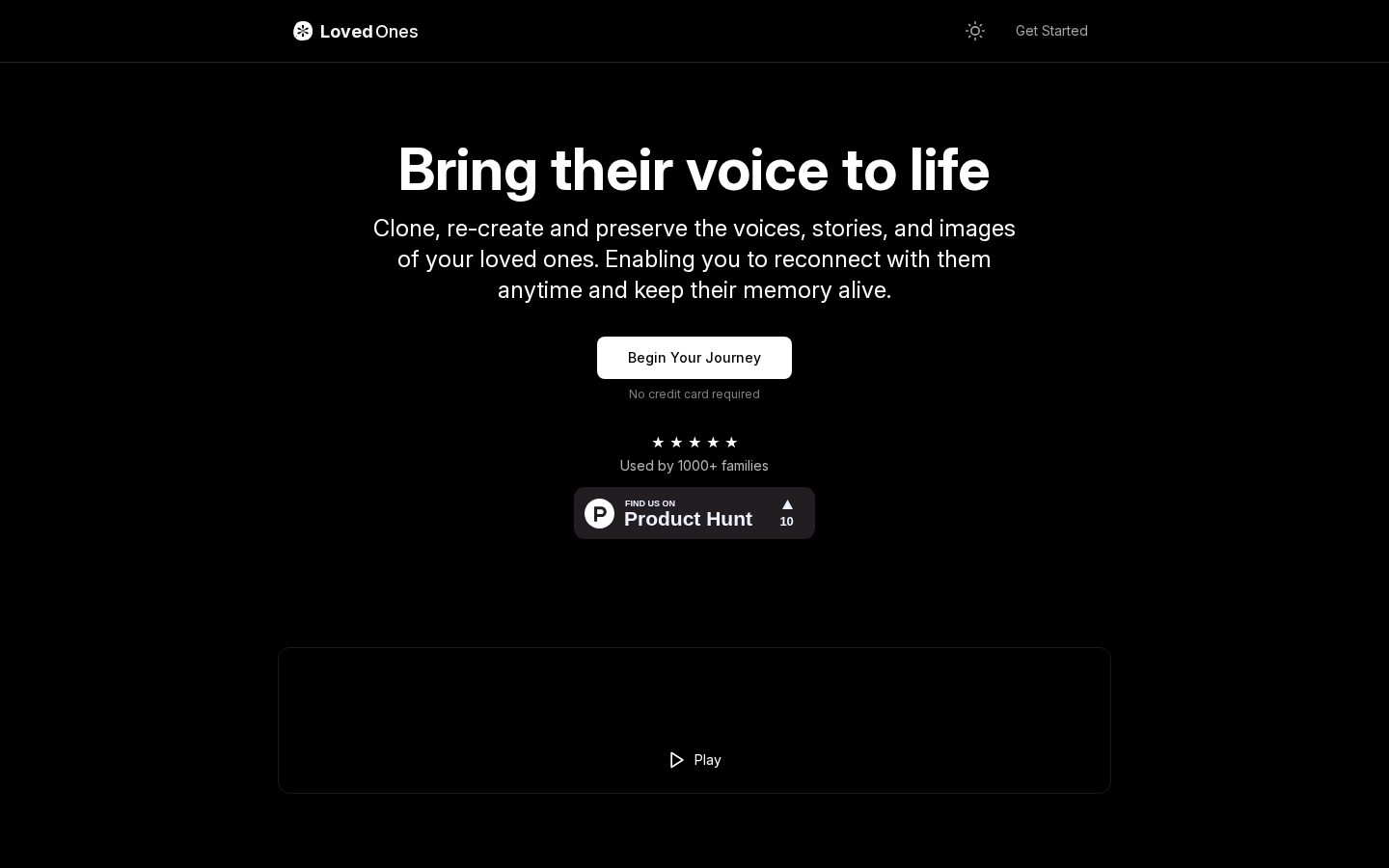 Loved Ones Homepage