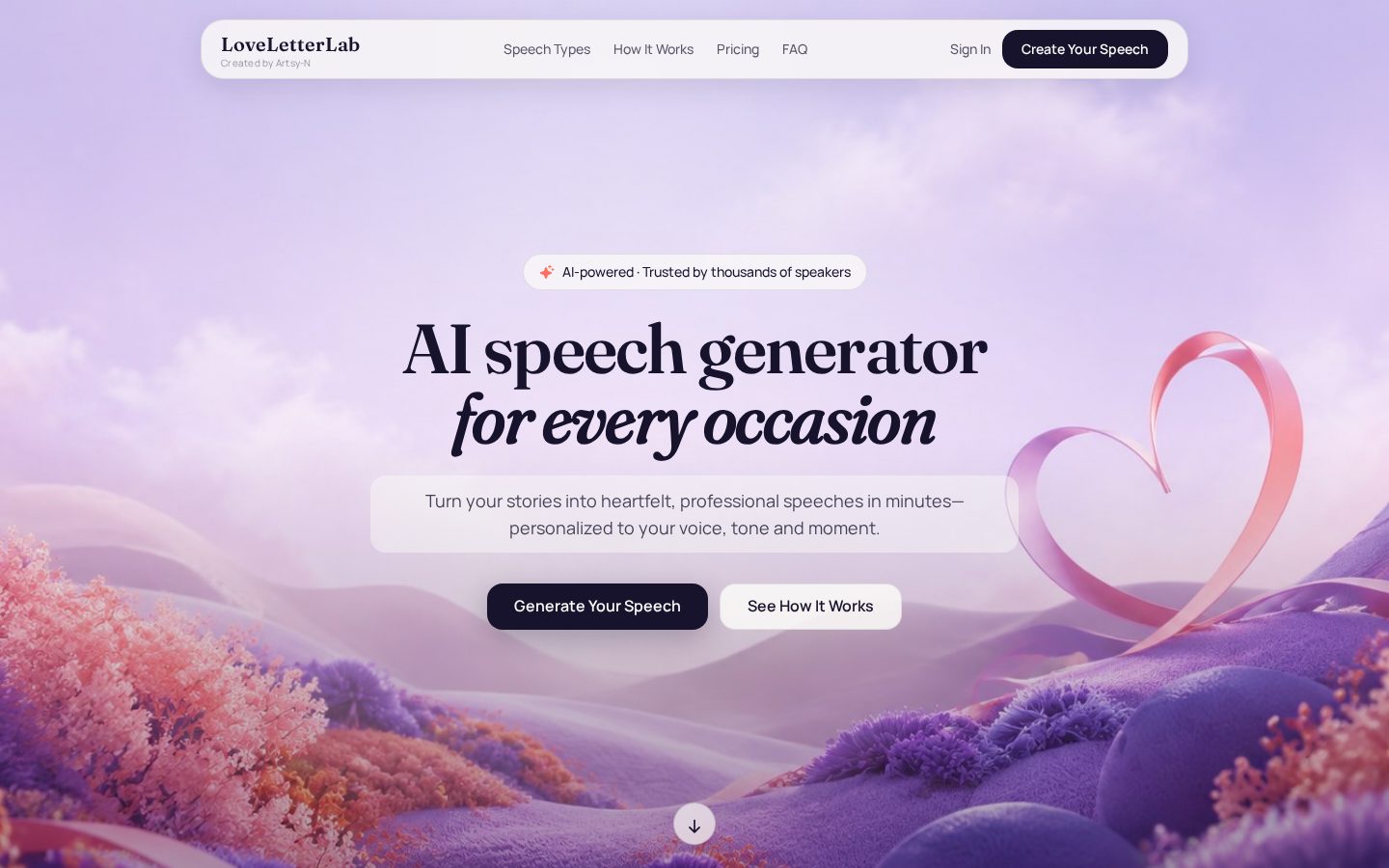 LoveLetterLab Homepage