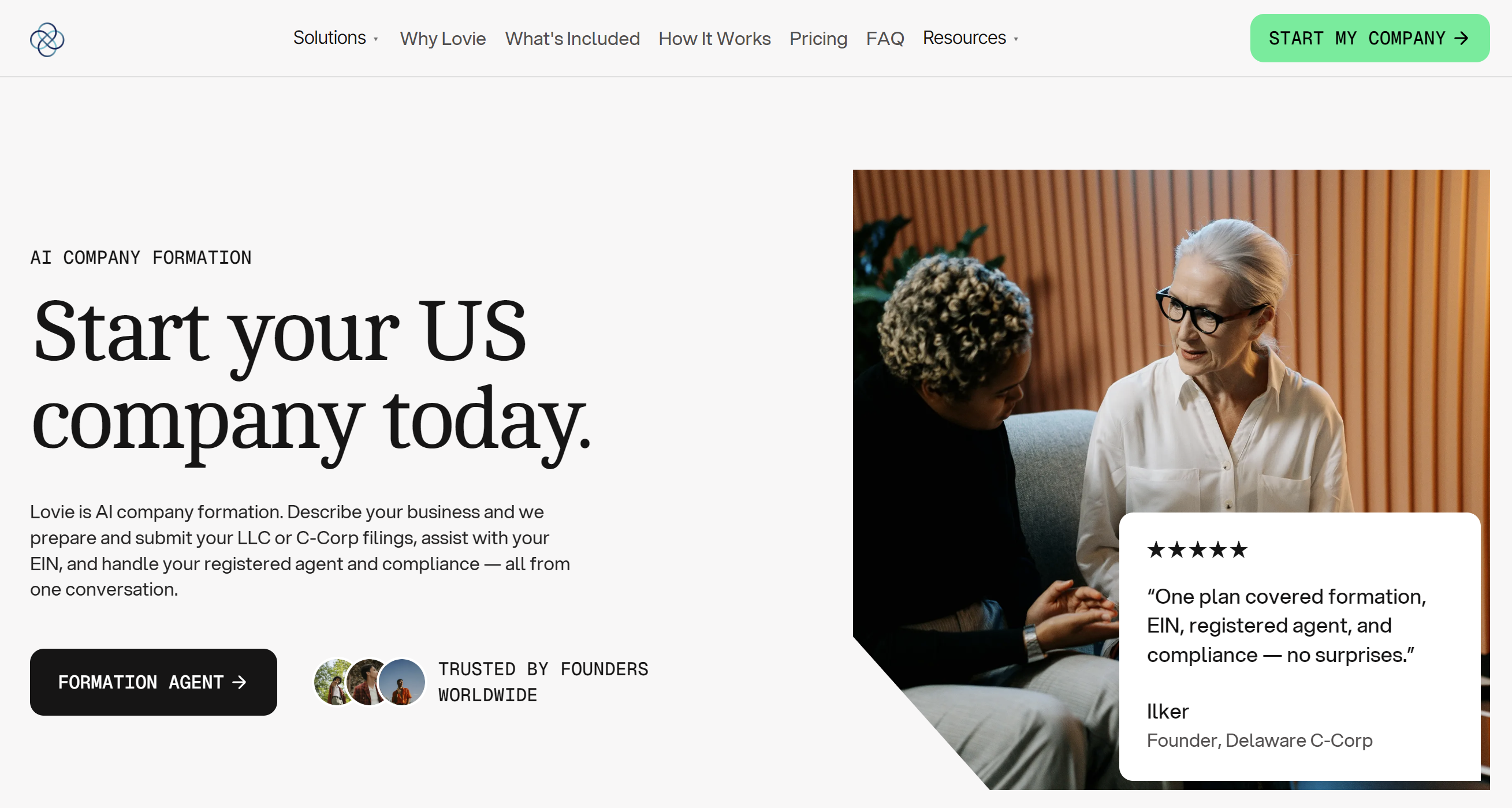 Homepage screenshot