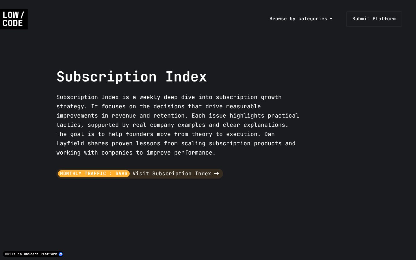 Low Code Platforms Pricing