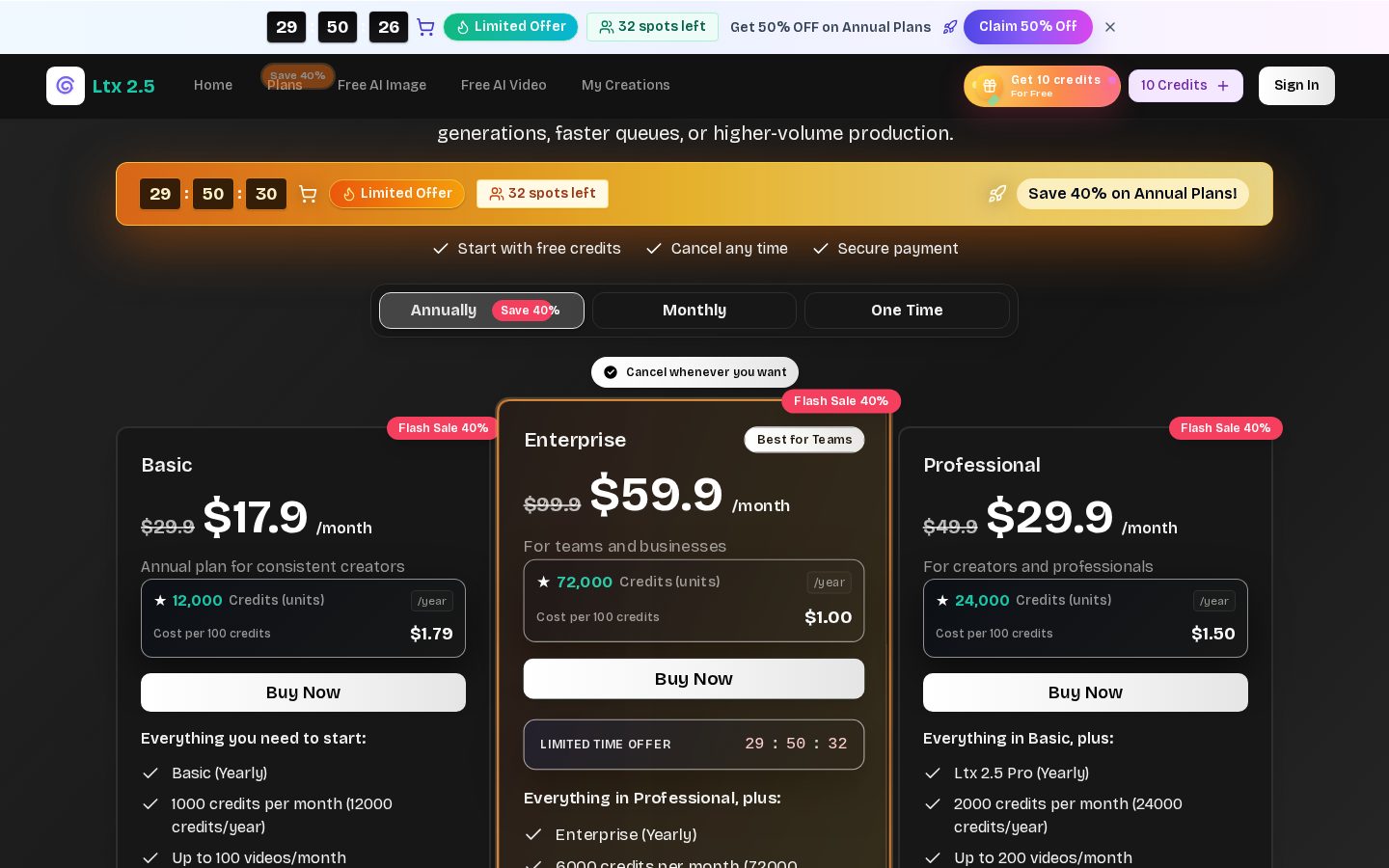 Ltx 2.5 Pricing