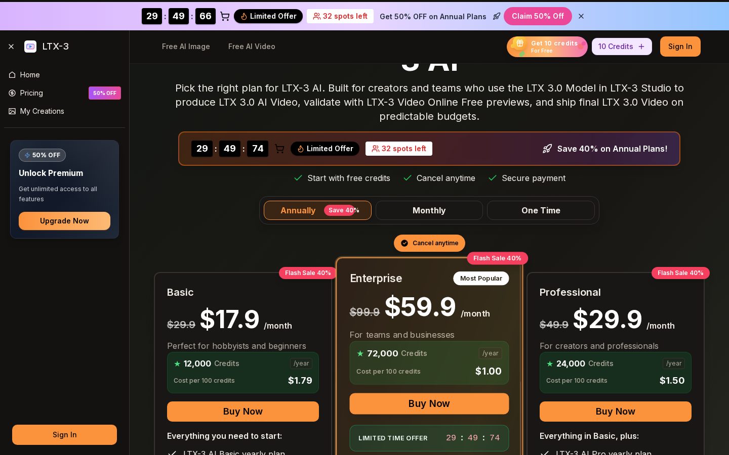 LTX-3 AI Pricing