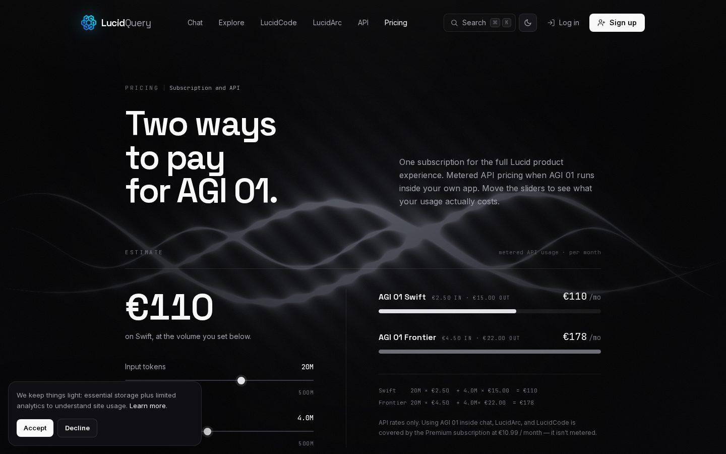 LucidQuery AI Pricing