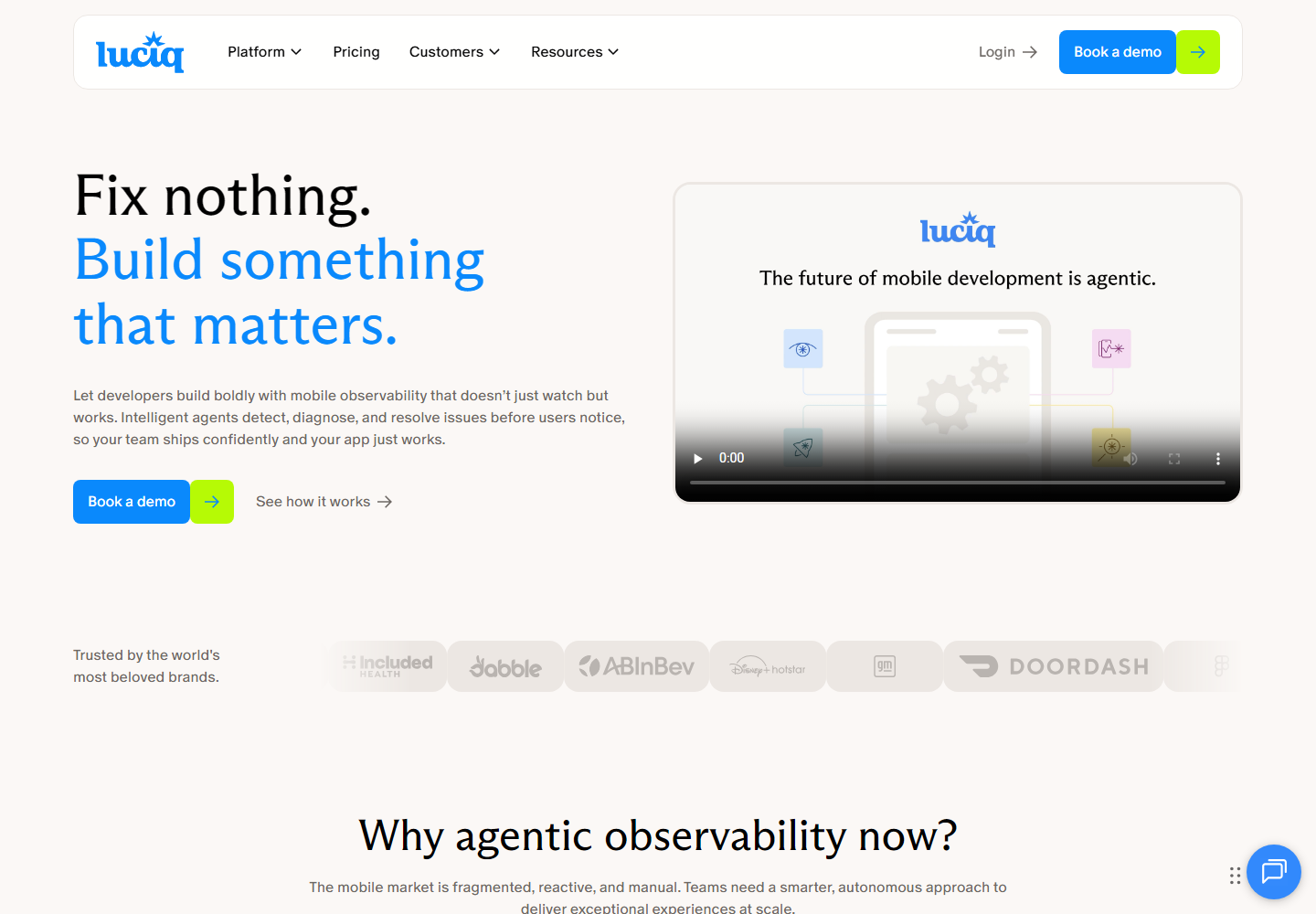 Luciq homepage