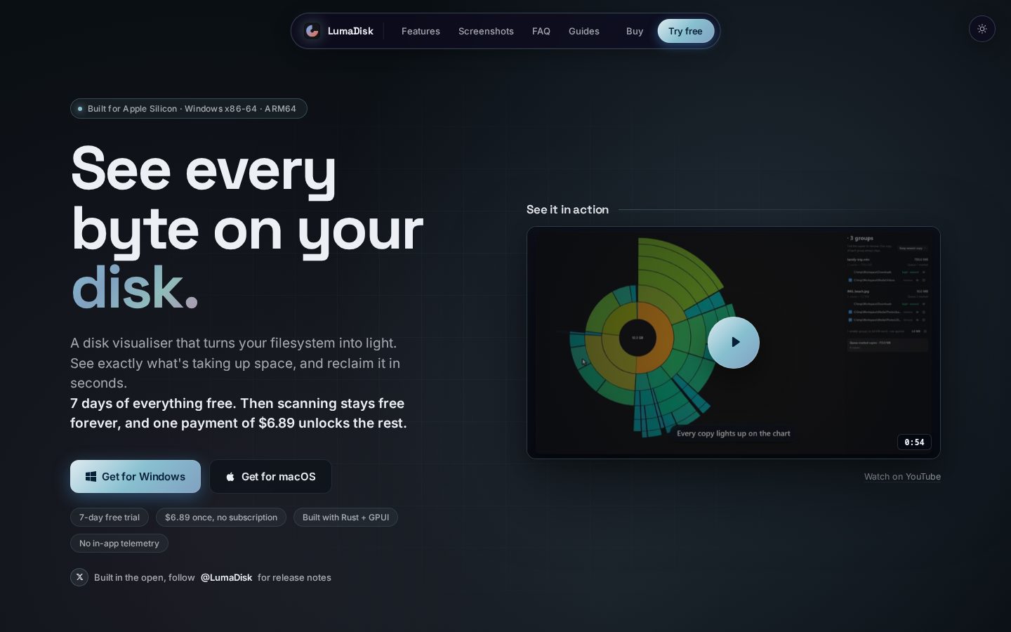 LumaDisk Homepage