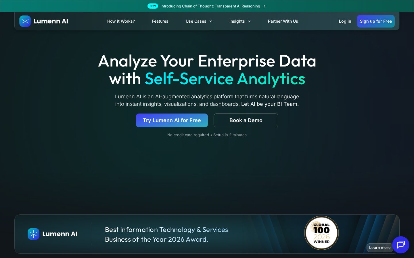 Lumenn AI Homepage