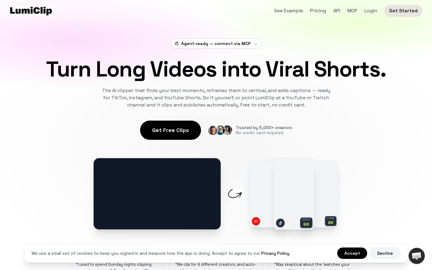 LumiClip Homepage