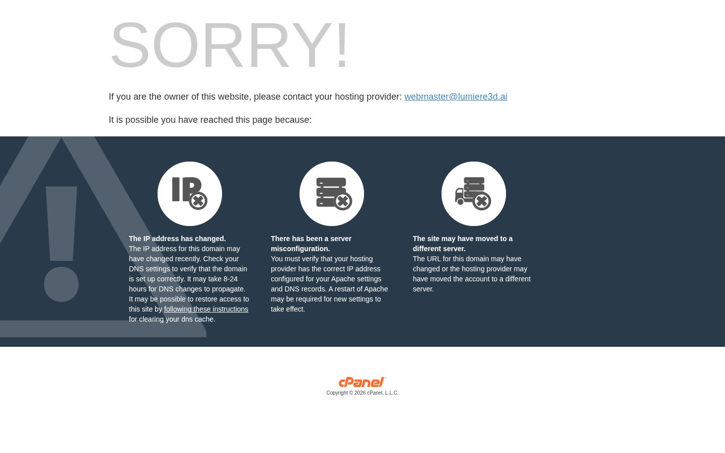 Lumiere 3D Homepage
