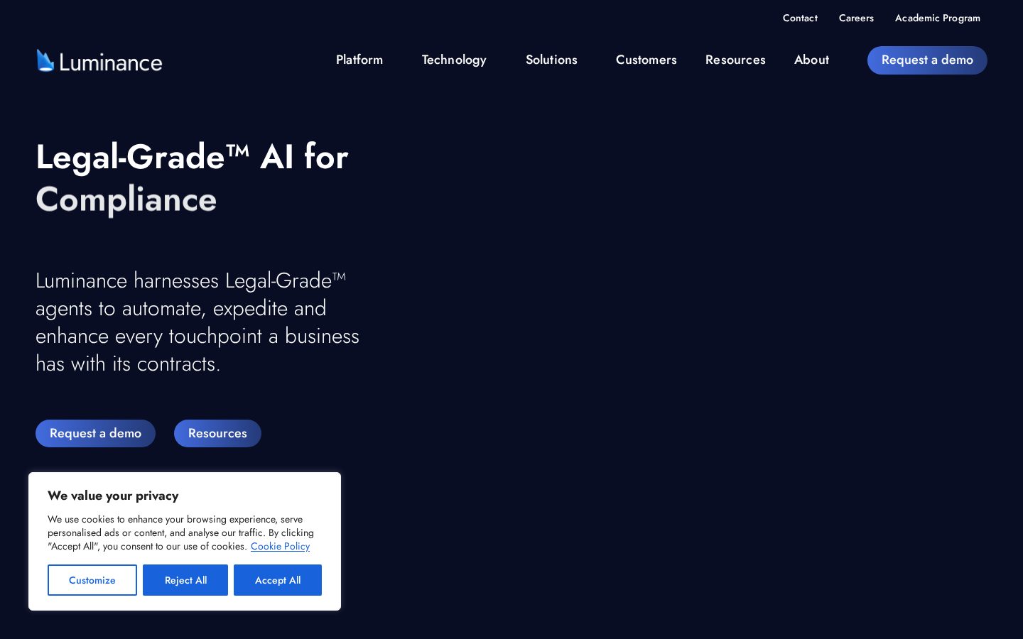 Luminance Homepage