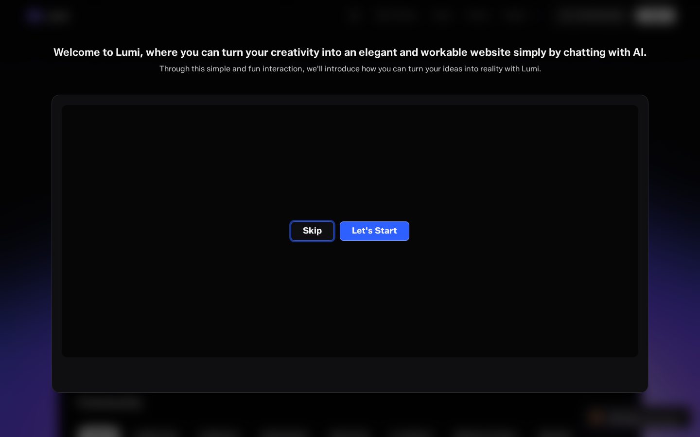 Lumi.new Homepage