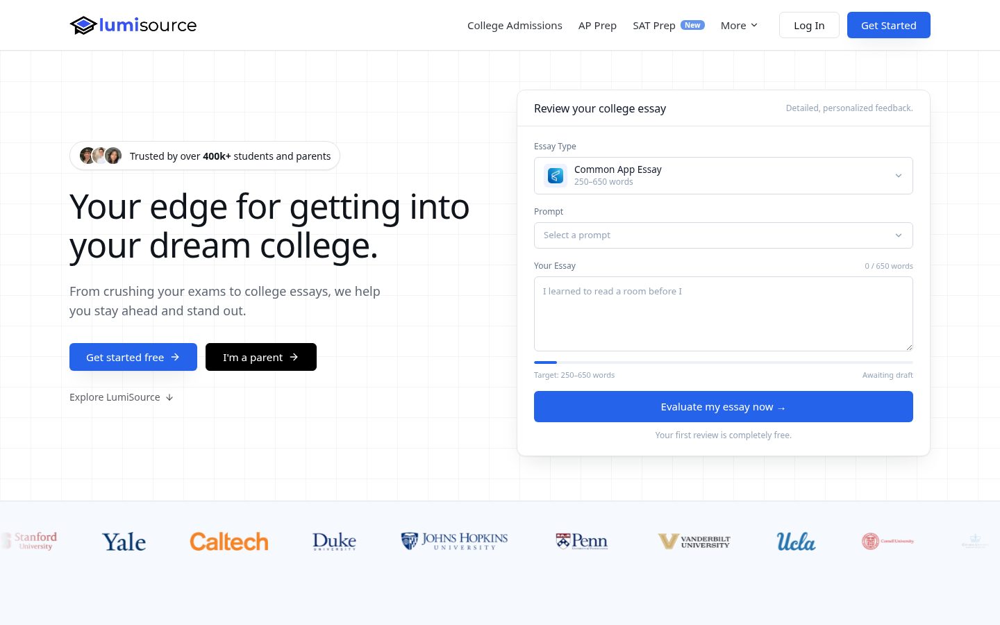 LumiSource Homepage