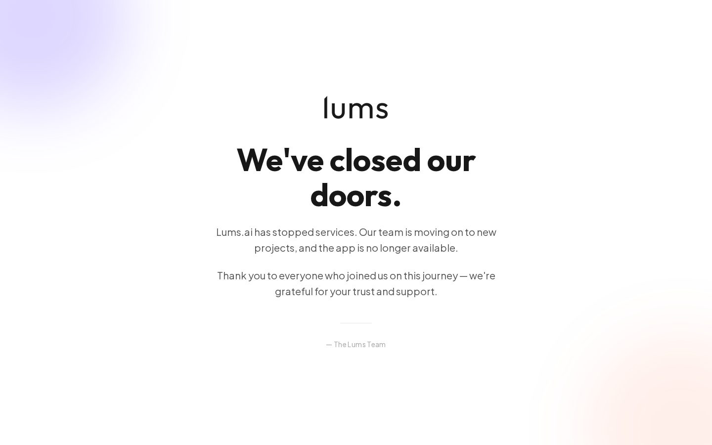 Lums Homepage