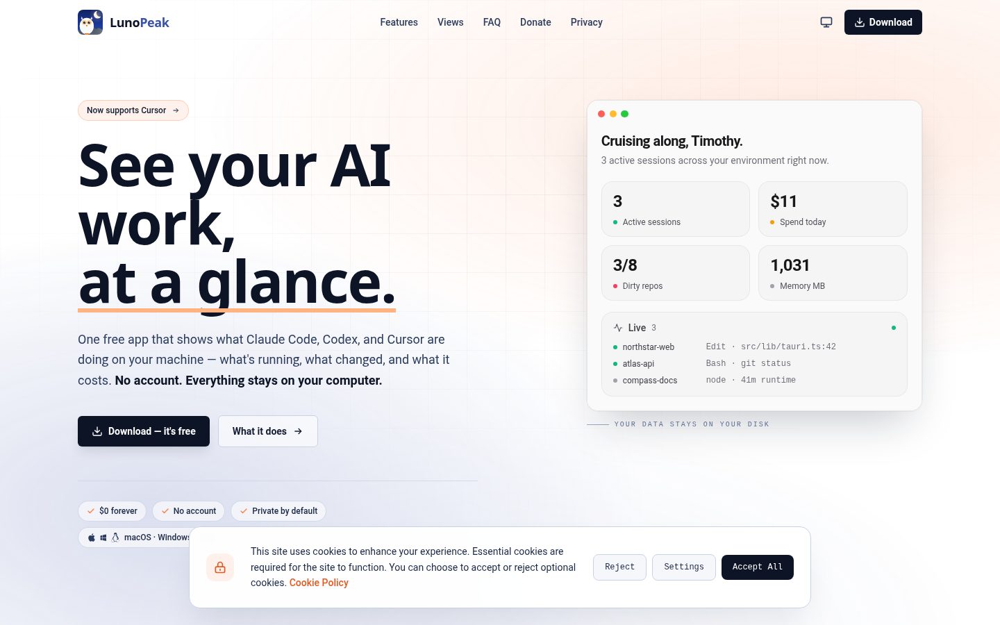 LunoPeak Homepage