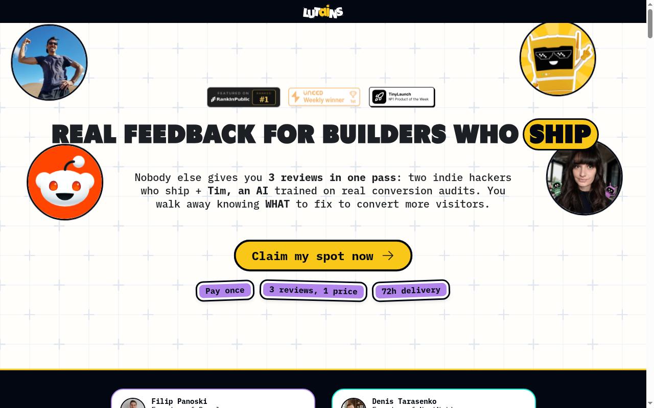 Lutains Homepage